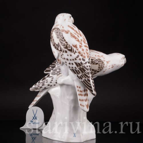 Фарфоровая статуэтка птицы Два кречета на скале, Meissen, Германия, 1924-33 гг.
