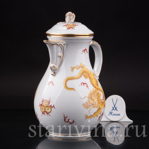 Фарфоровый чайник Жёлтый дракон, Meissen, Германия, 1924-33 гг.