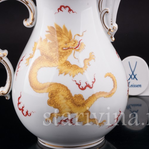 Фарфоровый чайник Жёлтый дракон, Meissen, Германия, 1924-33 гг.