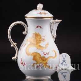 Фарфоровый чайник Жёлтый дракон, Meissen, Германия, 1924-33 гг.