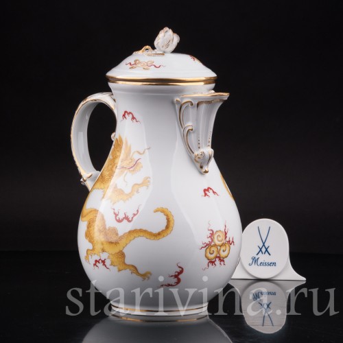 Фарфоровый чайник Жёлтый дракон, Meissen, Германия, 1924-33 гг.