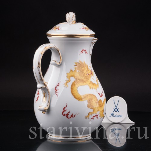 Фарфоровый чайник Жёлтый дракон, Meissen, Германия, 1924-33 гг.