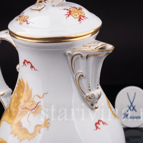 Фарфоровый чайник Жёлтый дракон, Meissen, Германия, 1924-33 гг.