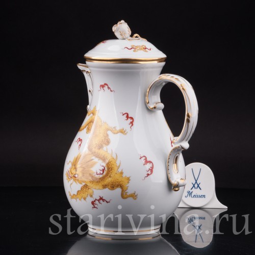 Фарфоровый чайник Жёлтый дракон, Meissen, Германия, 1924-33 гг.