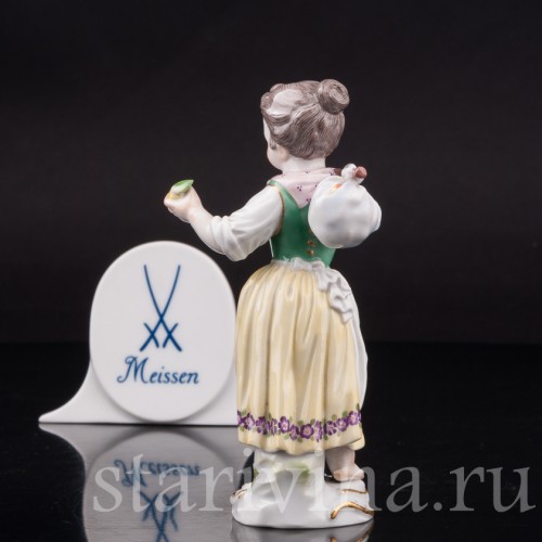Фигурка из фарфора Девочка с узелком, Meissen, Германия, 1964 г.