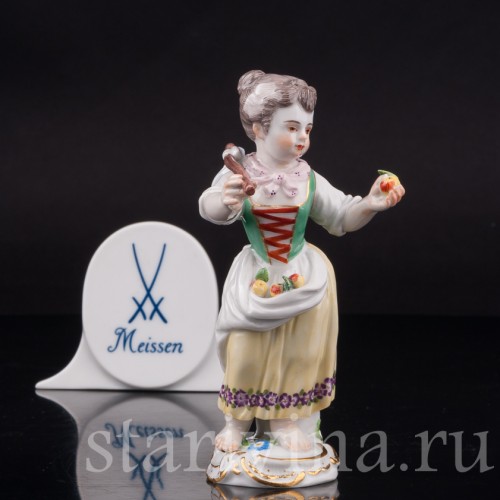 Фигурка из фарфора Девочка с узелком, Meissen, Германия, 1964 г.