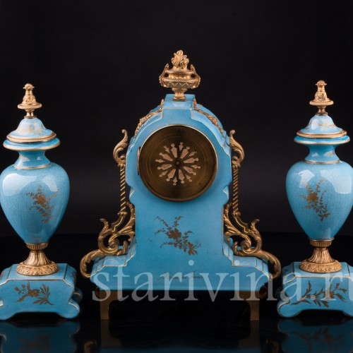 Фарфоровые Часы с вазонами, Франция, кон. 19 в.