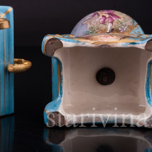 Фарфоровые Часы с вазонами, Франция, кон. 19 в.