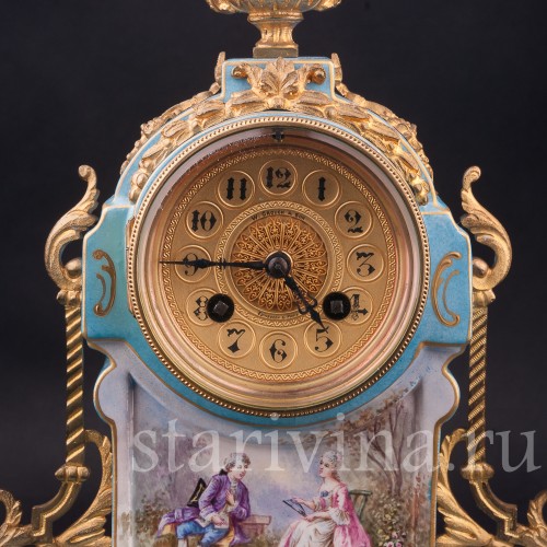 Фарфоровые Часы с вазонами, Франция, кон. 19 в.