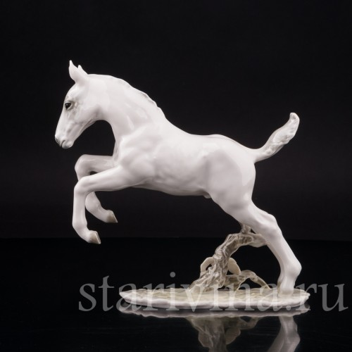 Фарфоровая фигурка Резвящийся жеребёнок, Hutschenreuther, Германия, 1970 гг.