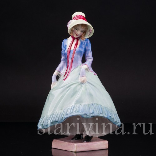 Фарфоровая фигурка Девушка на прогулке, Royal Doulton, Великобритания, 1929-42 гг.