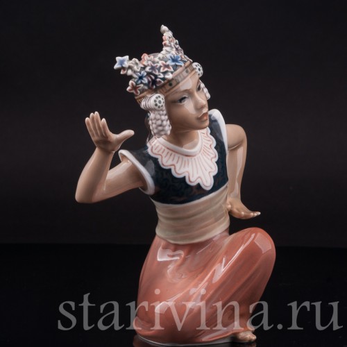 Статуэтка из фарфора Восточная танцовщица, Dahl Jensen, Дания, 1928-1985 гг.