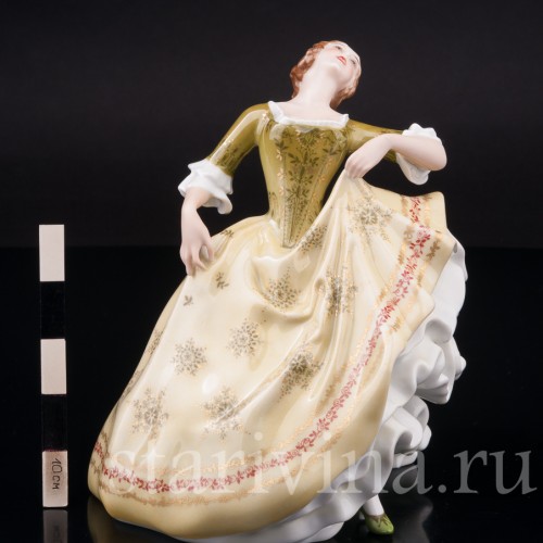 Фарфоровая статуэтка Дама на балу, Rosenthal, Германия, 1970 гг.