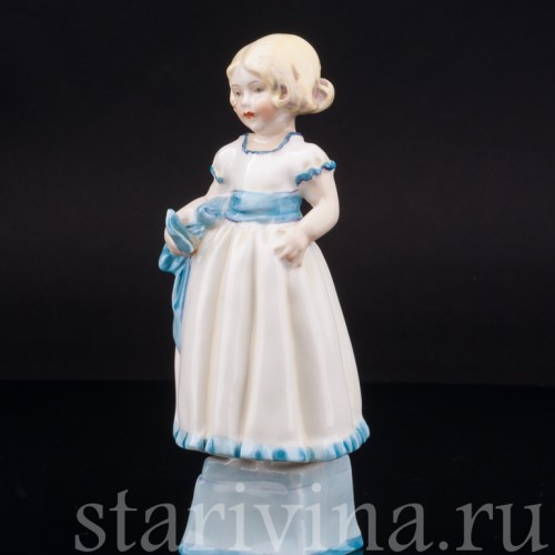 Фарфоровая фигурка девочки Прекрасная малышка, Royal Worcester, Великобритания, 1942–1948 гг.