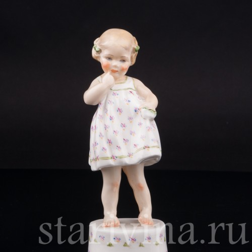 Фигурка девочки из фарфора Только я! Royal Worcester, Великобритания, вт. пол. 20 века.