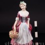 Фарфоровая статуэтка Пруденс, девушка с корзиной яблок, Royal Doulton, Великобритания, 1947-55 гг.