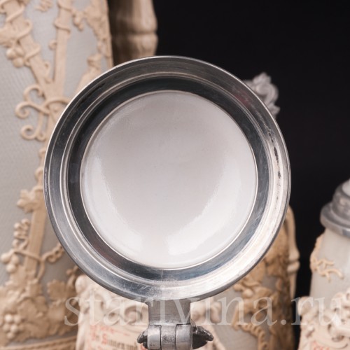 Анткварные Кувшин и 4 кружки, Villeroy & Boch, Германия, кон. 19 - нач. 20 в