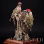 Фарфоровая статуэтка птиц Зелёные дятлы, Alka Kaiser, Германия, до 1991 г.
