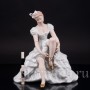Фигурка из фарфора Балерина, завязывающая балетную туфельку, Wallendorf, Германия, 1960 гг.