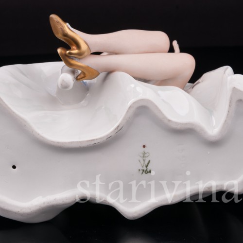 Фарфоровая фигурка Девушка с веером, Wallendorf, Германия, 1960 гг.