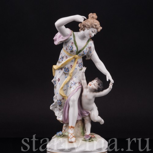 Фарфоровая статуэтка Мать и дитя, Volkstedt, Германия, кон. 19 в.