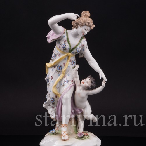 Фарфоровая статуэтка Мать и дитя, Volkstedt, Германия, кон. 19 в.