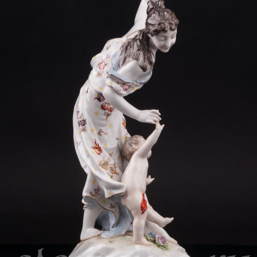 Фарфоровая статуэтка Мать и дитя, Volkstedt, Германия, кон. 19 в.