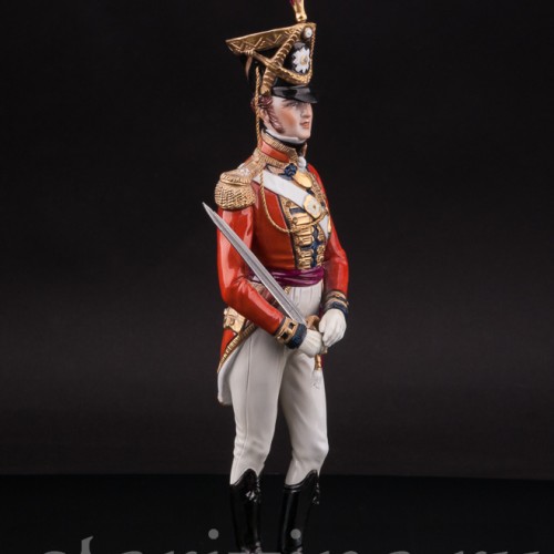 Фарфоровая статуэтка Офицер королевской гвардии, 1822 г, Sitzendorf, Германия, вт. пол. 20 в.