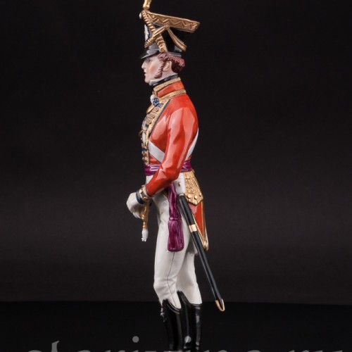 Фарфоровая статуэтка Офицер королевской гвардии, 1822 г, Sitzendorf, Германия, вт. пол. 20 в.