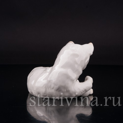 Фарфоровая фигурка Котёнок с мячиком, Hutschenreuther, Германия, 1938-55 гг.