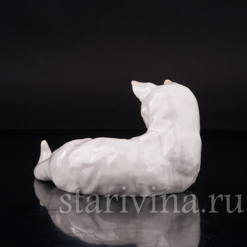 Фарфоровая фигурка Котёнок с мячиком, Hutschenreuther, Германия, 1938-55 гг.
