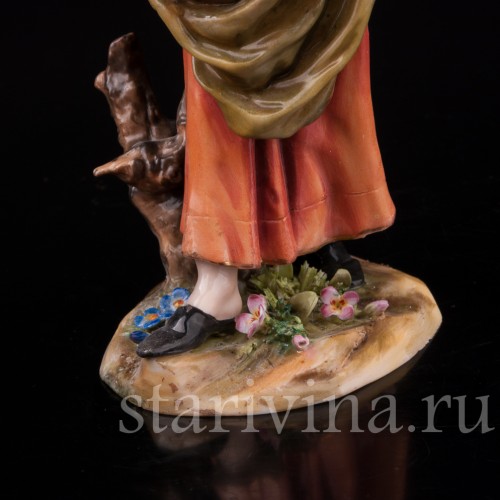 Фарфоровая статуэтка Уличная торговка, Richard Eckert & Co, Германия, кон. 19 в.