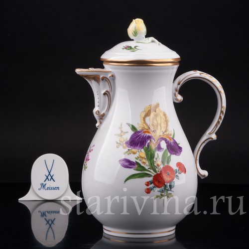 Фарфоровый Чайник, Meissen, Германия, вт. пол. 20 в.