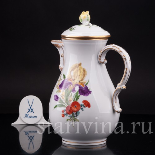 Фарфоровый Чайник, Meissen, Германия, вт. пол. 20 в.