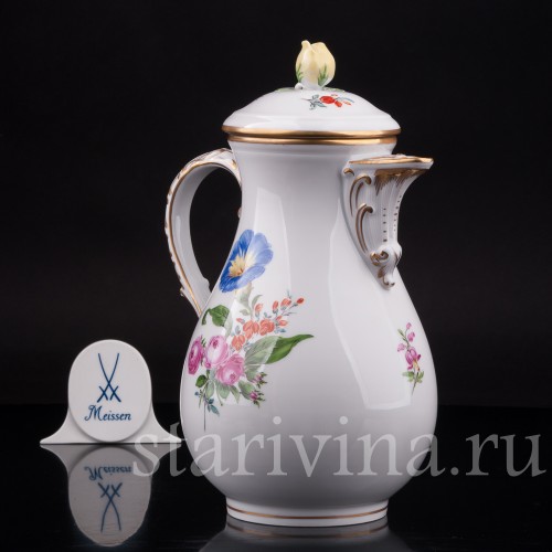 Фарфоровый Чайник, Meissen, Германия, вт. пол. 20 в.