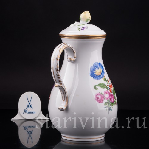 Фарфоровый Чайник, Meissen, Германия, вт. пол. 20 в.