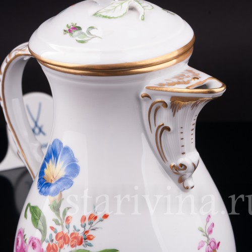 Фарфоровый Чайник, Meissen, Германия, вт. пол. 20 в.