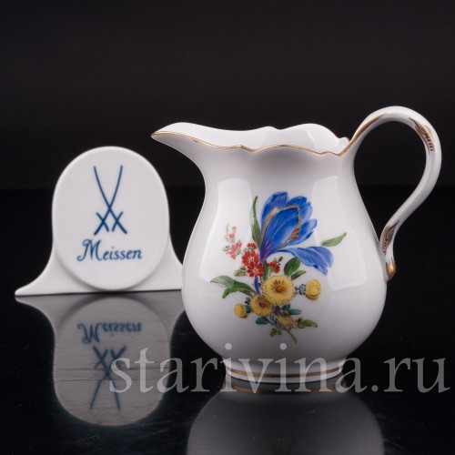 Фарфоровый Сливочник, Meissen, Германия, вт. пол. 20 века.