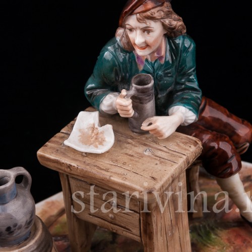 Фарфоровая композиция В таверне, Дрезден, Германия, нач. 20 в.