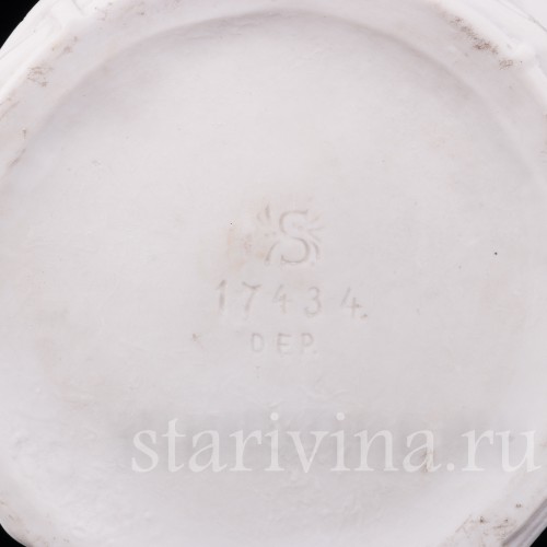 Фарфоровые Корзинки Путти с виноградом, Scheibe-Alsbach, Германия, сер. 20 в.