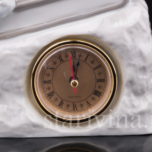 Фарфоровые часы С горки на санках, Heubach, Германия, нач. 20 в.