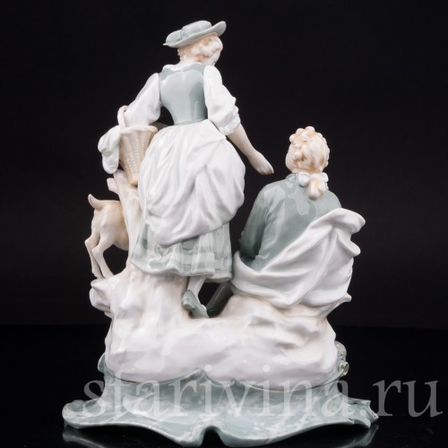 Фарфоровая статуэтка Пастушки, Karl Ens, Германия, 1900 гг.