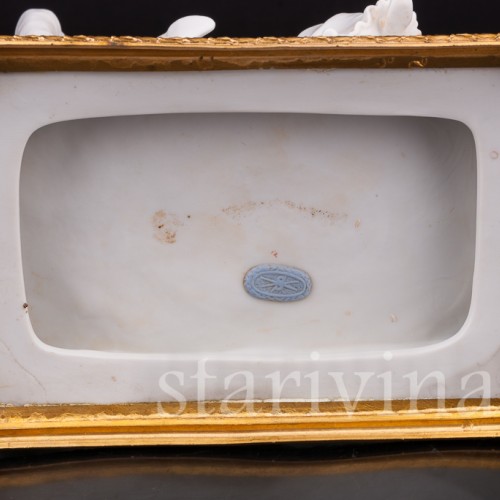 Фарфоровая композиция Галантая пара на скамейке, Scheibe-Alsbach, Германия, нач. 20 в.