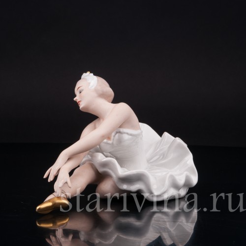 Фигурка из фарфора Балерина Лебедь Wallendorf, Германия, сер. 20 в.