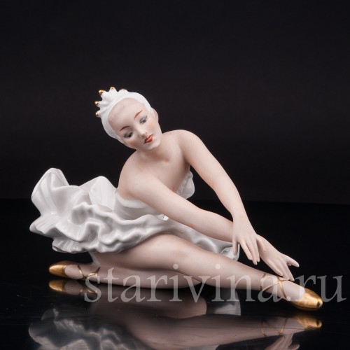 Фигурка из фарфора Балерина Лебедь Wallendorf, Германия, сер. 20 в.