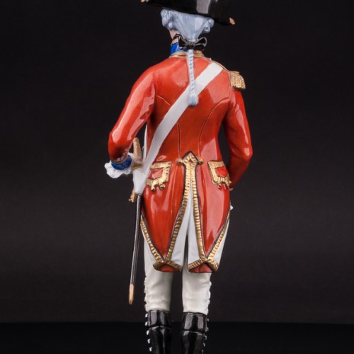 Фарфоровая статуэтка Офицер гвардии, 1792, Sitzendorf, Германия, вт. пол 20 в.
