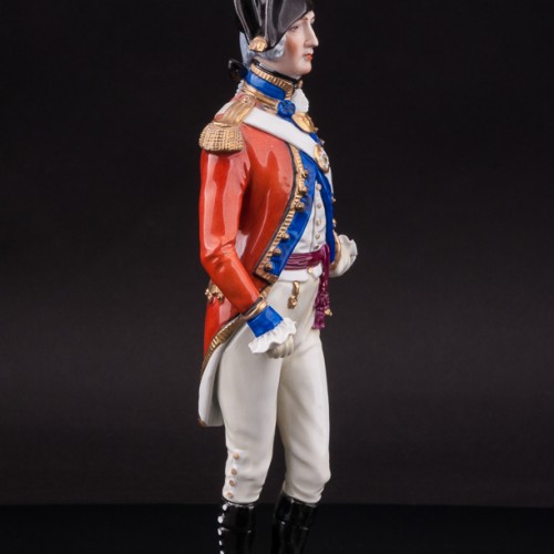 Фарфоровая статуэтка Офицер гвардии, 1792, Sitzendorf, Германия, вт. пол 20 в.