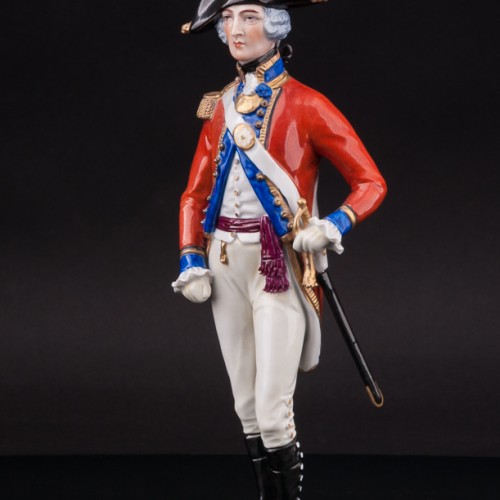 Фарфоровая статуэтка Офицер гвардии, 1792, Sitzendorf, Германия, вт. пол 20 в.