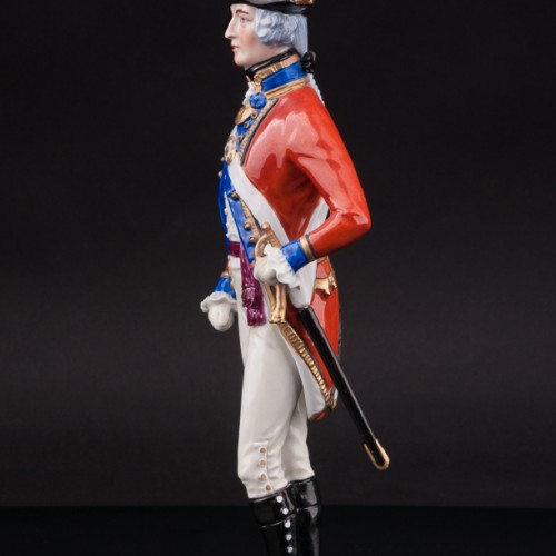 Фарфоровая статуэтка Офицер гвардии, 1792, Sitzendorf, Германия, вт. пол 20 в.