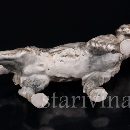 Фарфоровая статуэтка собаки Дратхаар, Hutschenreuther, Германия, 1950-60 гг.